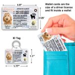Indiana Driver License ID Tag and Wallet Card sizes