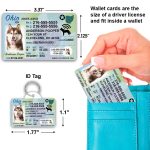 Ohio Driver License ID Tag and Wallet Card sizes