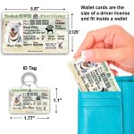 Saskatchewan Driver License ID Tag and Wallet Card sizes