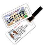 ohio license plate luggage tag