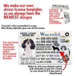 Wisconsin2 Driver License ID Tag and Wallet Card features