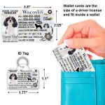 Wisconsin2 Driver License ID Tag and Wallet Card sizes