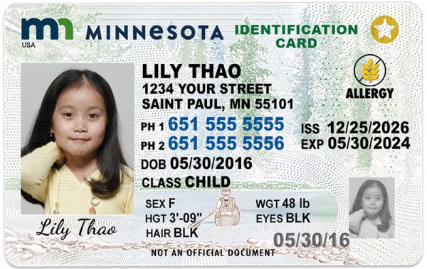 minnesota kid id card ag