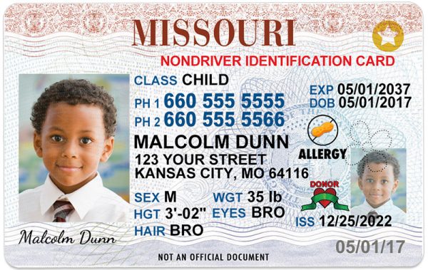missouri kid driver license bb