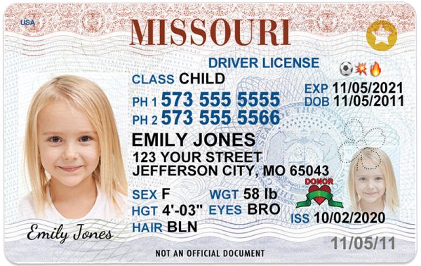 missouri kid driver license wg