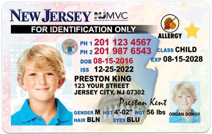 new jersey kid id card wb