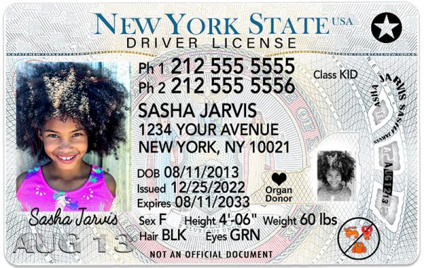 new york kid driver license BG