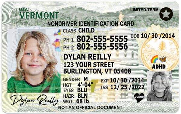 vermont kid driver license wb