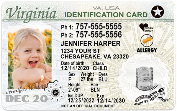 virginia kid driver license wg