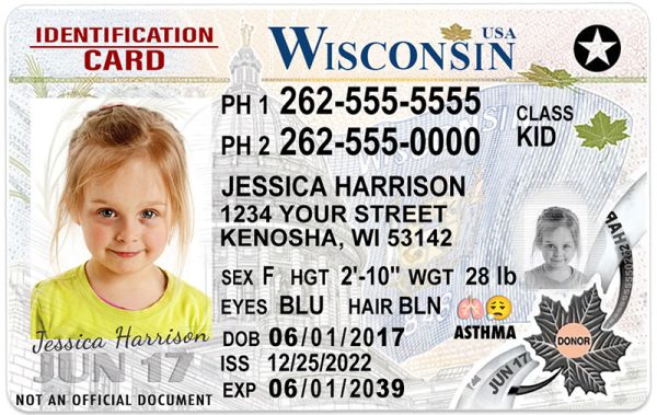 wisconsin kid driver license wg