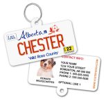 alberta license plate pet id tag
