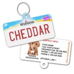 new brunswick license plate pet id tag