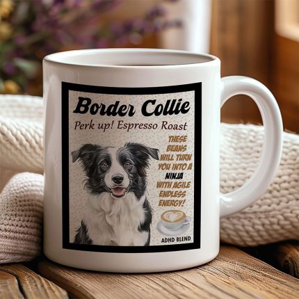 border collie 11oz mug