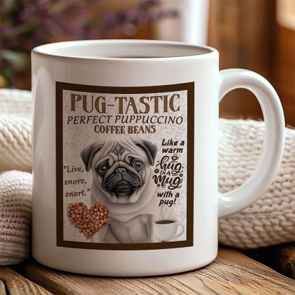 pug coffee 11oz mug