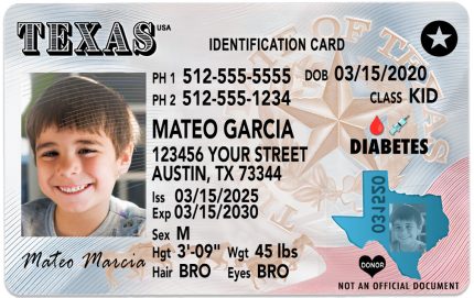 texas kid ID hb