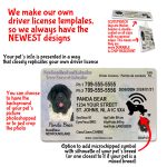 Newfoundland ID Tag and Wallet Card features