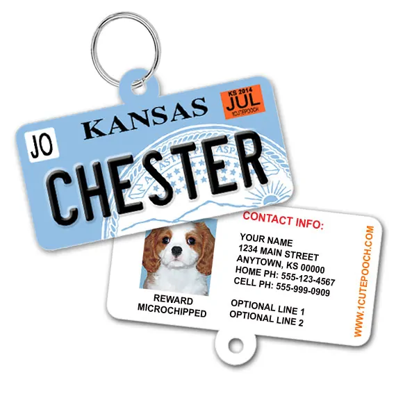 kansas license plate id tag kansas license plate id tag