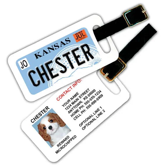 kansas luggage tag