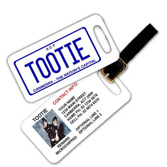 ACT Number Plate Pet Luggage Tag