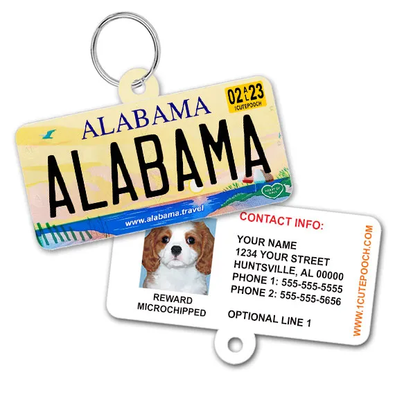 alabama license plate id tag alabama license plate id tag