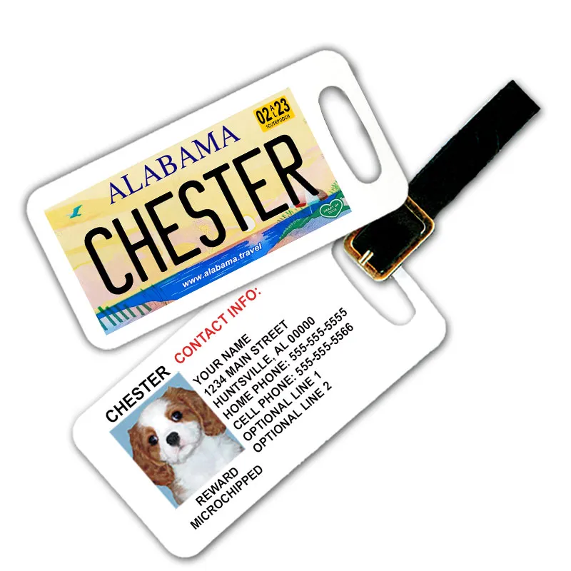 alabama luggage tag